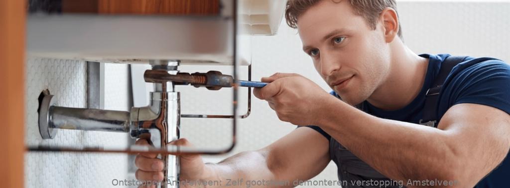 Zelf gootsteen demonteren verstopping Amstelveen